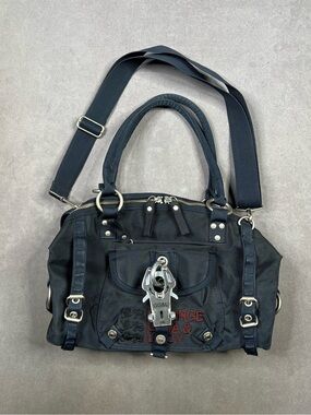 GG&L Blue Bag with Silver Hardware Purse